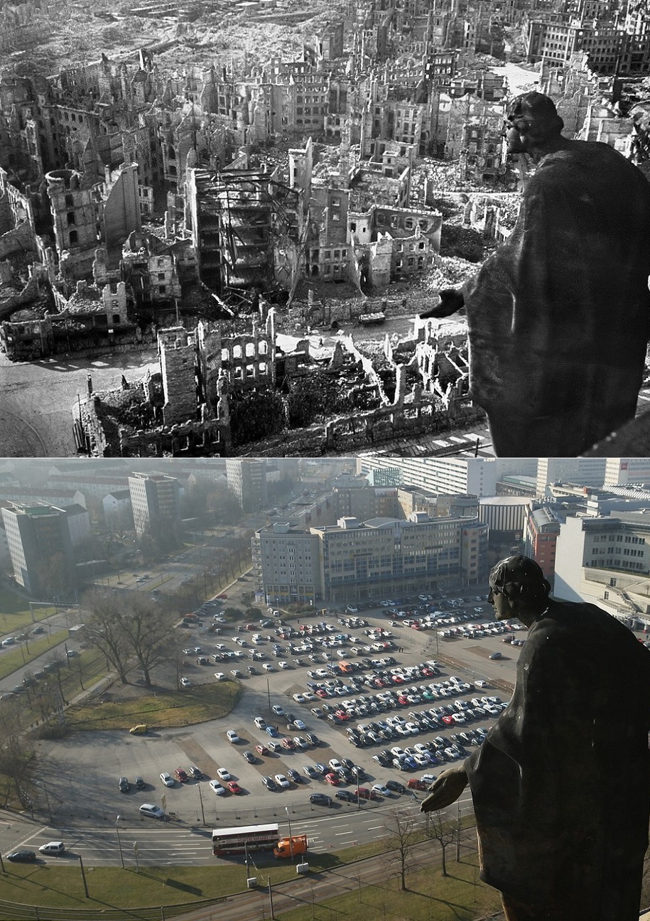 then and now dresden