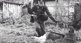 ww2 german soldier chicken funny