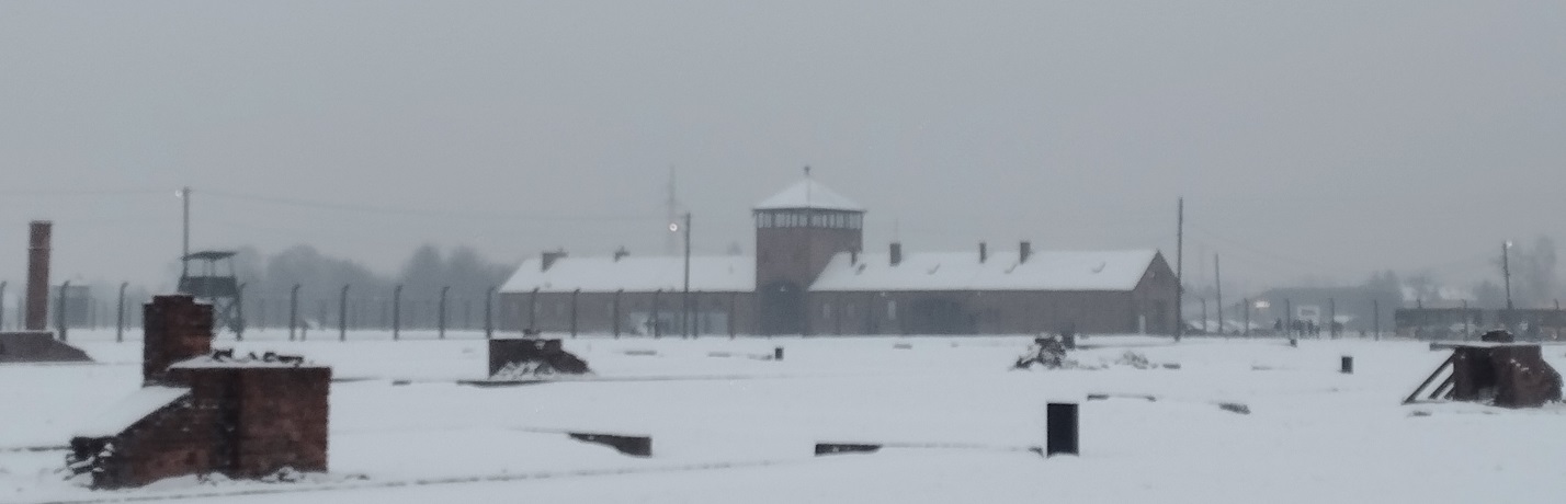 Auschwitz train entrance